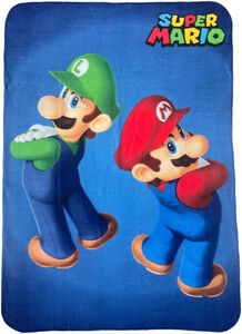 Nintendo Super Mario Fleecefilt, Blå