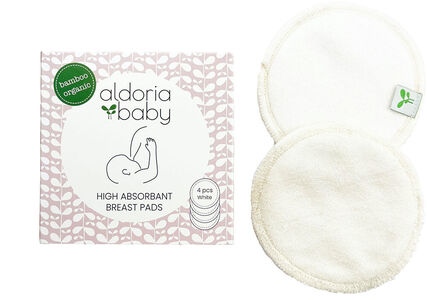Aldoria Baby High Absorbant Amningsinlägg 4-pack, Vit