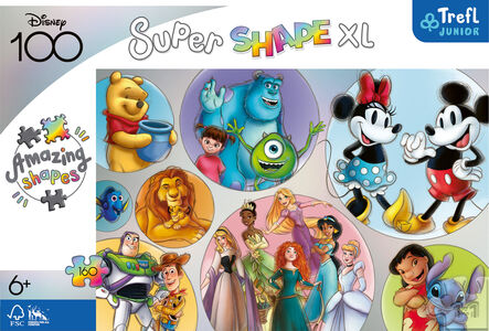 Trefl Pussel The colorful world of Disney XL 160 Bitar