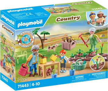 Playmobil 71443 Country Byggsats Idyllisk Grönsaksträdgård med Morföräldrar