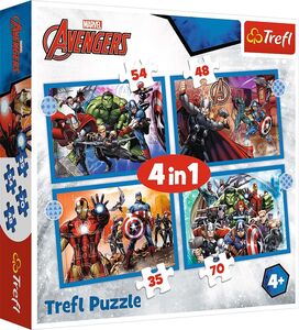 Trefl Disney Marvel The Avengers Pussel 4-in-1