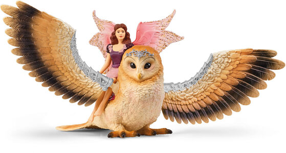 Schleich 70789 Uggla Fairy in Flight on Glam Owl