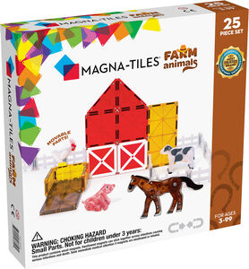 MagnaTiles Farm Animals Byggsats 25 Delar