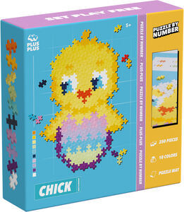 Plus-Plus Puzzle By Numbers Chick Byggset 250 Delar