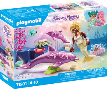 Playmobil 71501 Princess Magic Byggsats Sjöjungfru med Delfiner