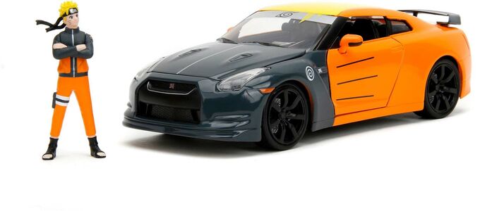 Jada Toys Nissan GT-R 2009 Bil med Naruto Figur