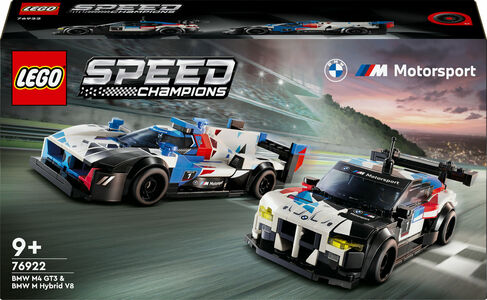 LEGO Speed Champions 76922 BMW M4 GT3 och BMW M Hybrid V8 racerbilar