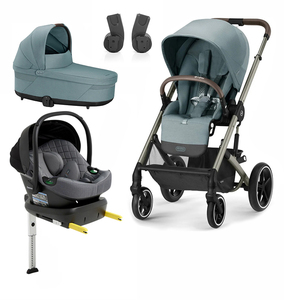Cybex BALIOS S Lux Duovagn inkl. Beemoo Route Babyskydd & Bas, Sky Blue/Mineral Grey