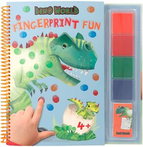 Dino World Fingerprint Fun Målarbok