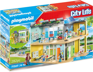 Playmobil 71327 City Life Byggsats Stor Skola