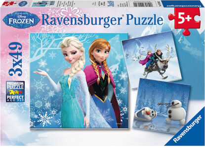 Ravensburger Disney Frozen Pussel Vinteräventyr 3x49 Bitar