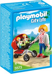 Playmobil 5573 City Life Mamma med Tvillingvagn
