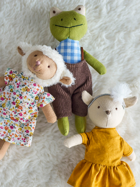 Bloomingville MINI Mjukdjur Djurvänner