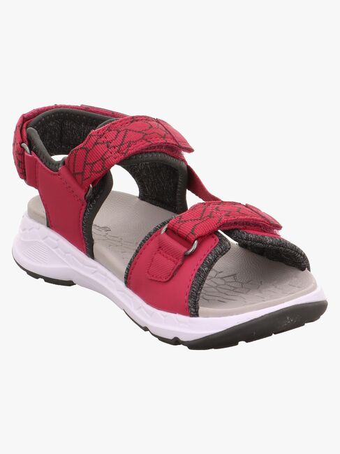 Superfit Criss Cross Sandaler, Röd/Grön