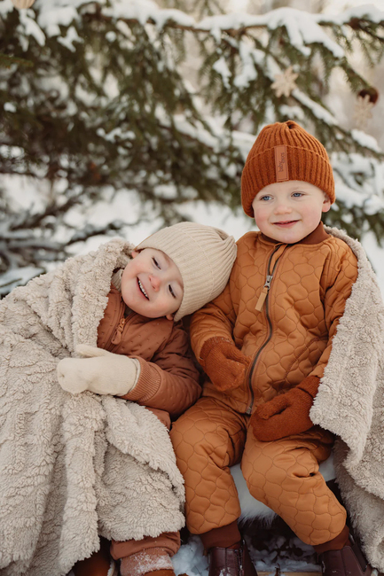 BabyMocs  Stickade Vantar, Beige