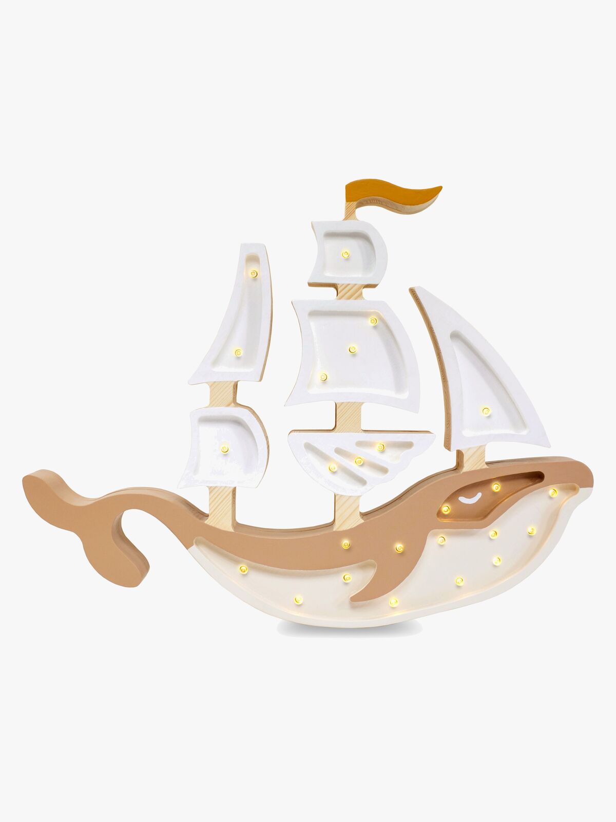 Little Lights Lampa Fartyg, Pirate Brown