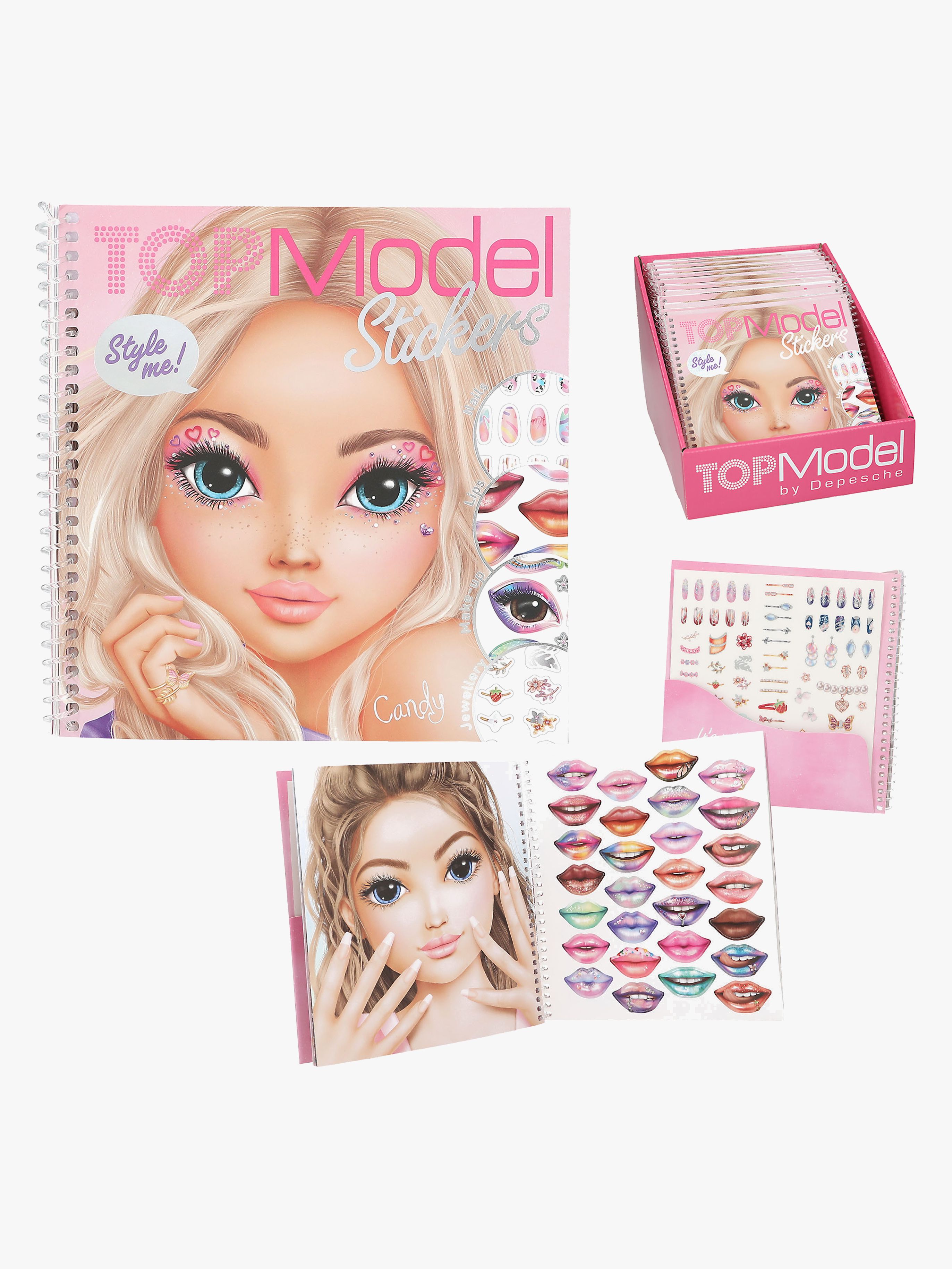 TOPModel Dress Me Up Klistermärkesbok Ansikte