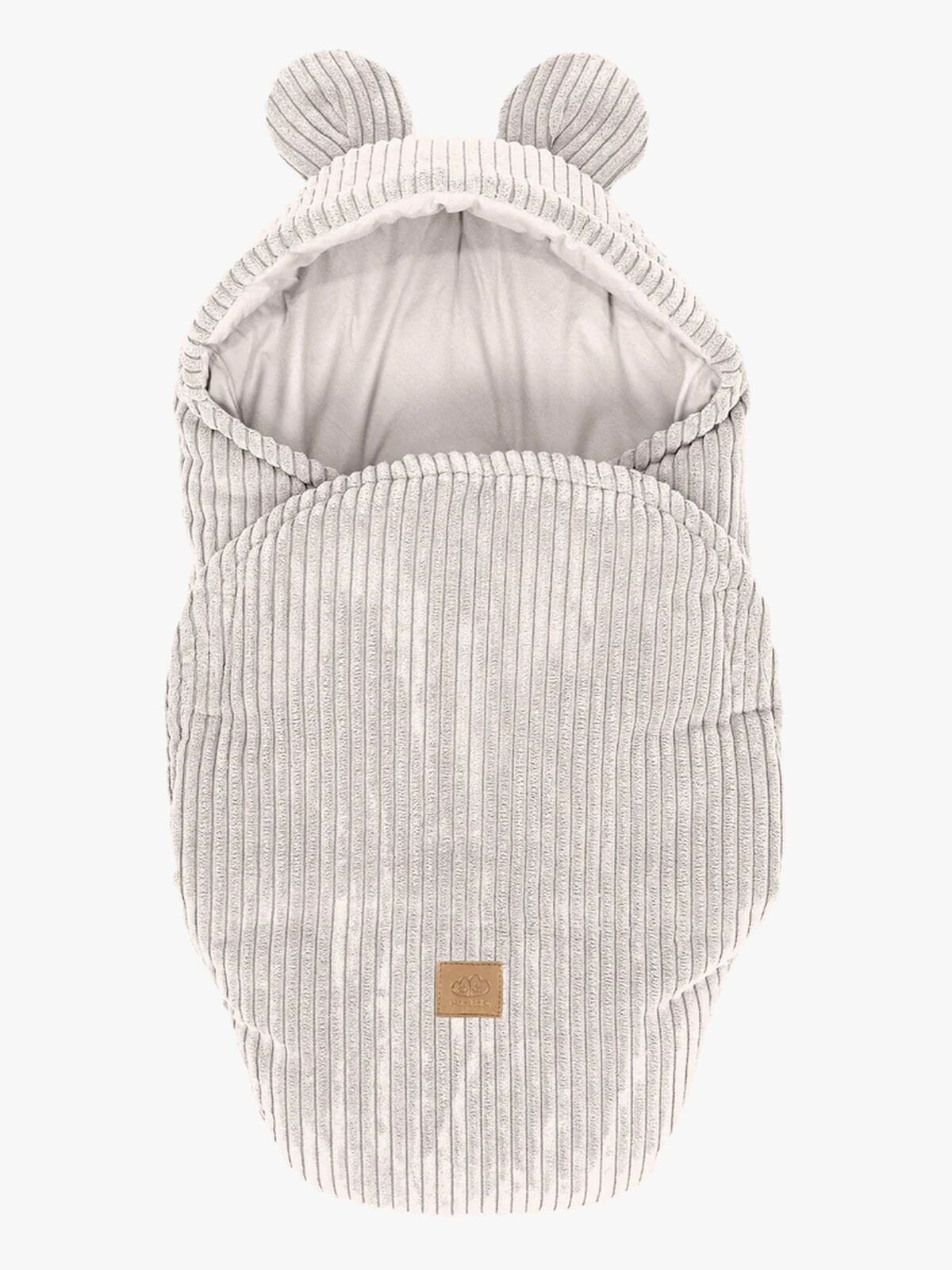 MeowBaby Aesthetic Swaddler med Björnöron, Ecru