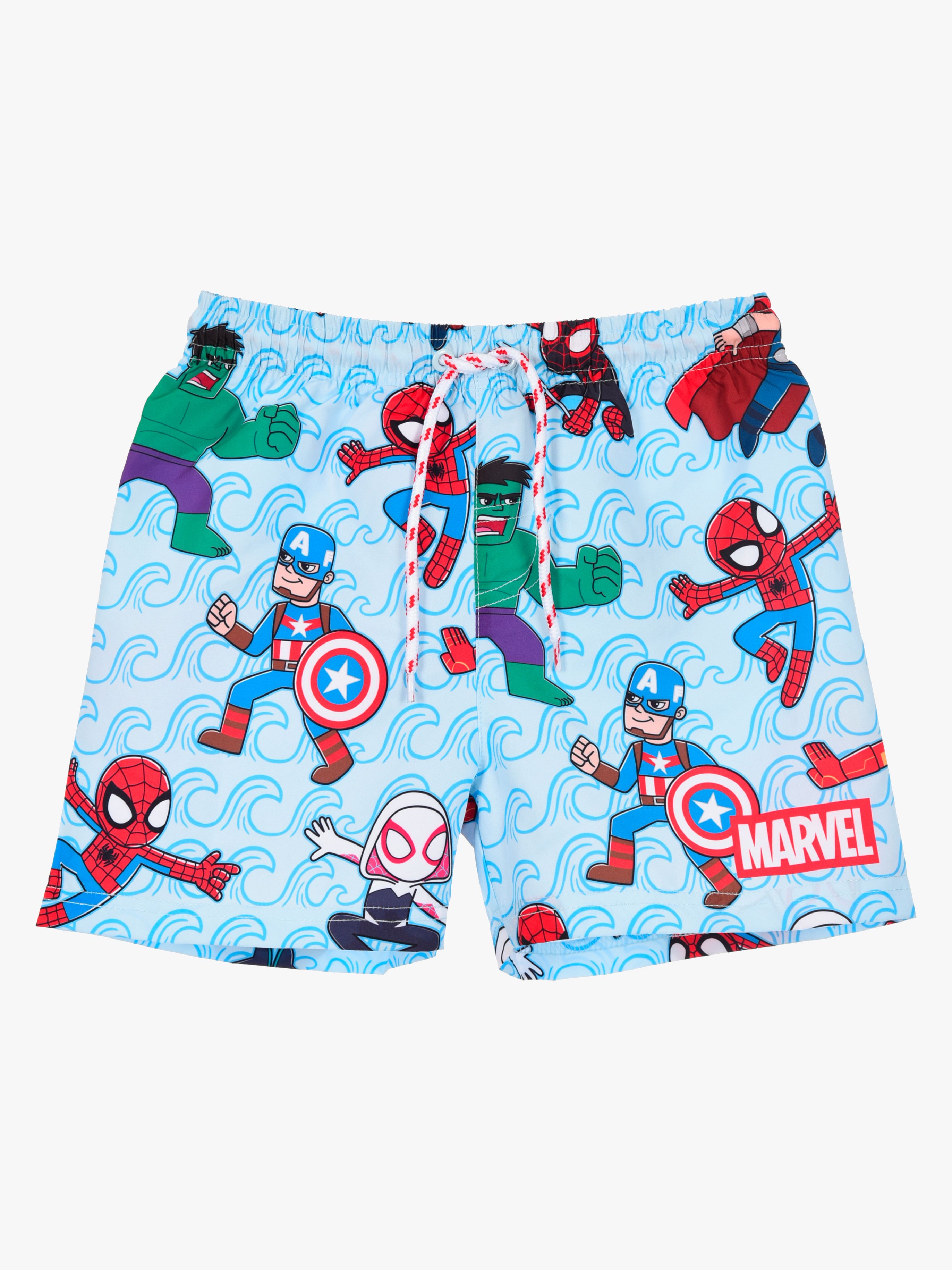 Marvel Avengers Badshorts, Ljusblå, 128-134