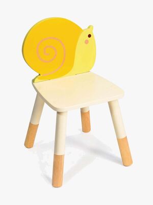 Mentari Stuhl mit Schneckenmotiv, Gelb