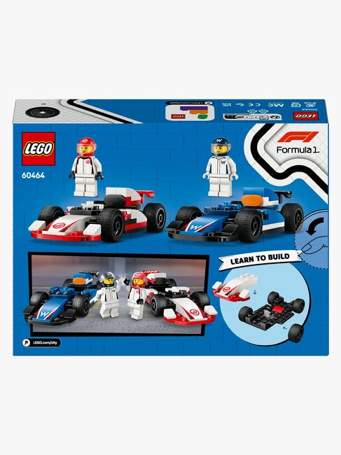 LEGO City 60464 F1 Williams Racing & Haas F1 racerbilar