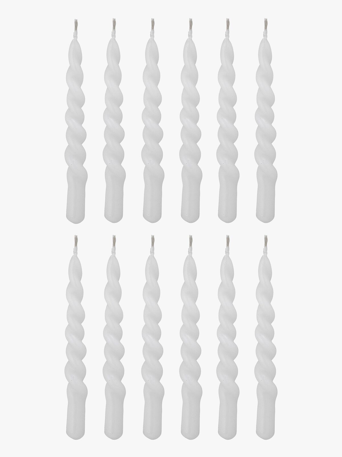 Bloomingville Twist Ljus Paraffin, Vit