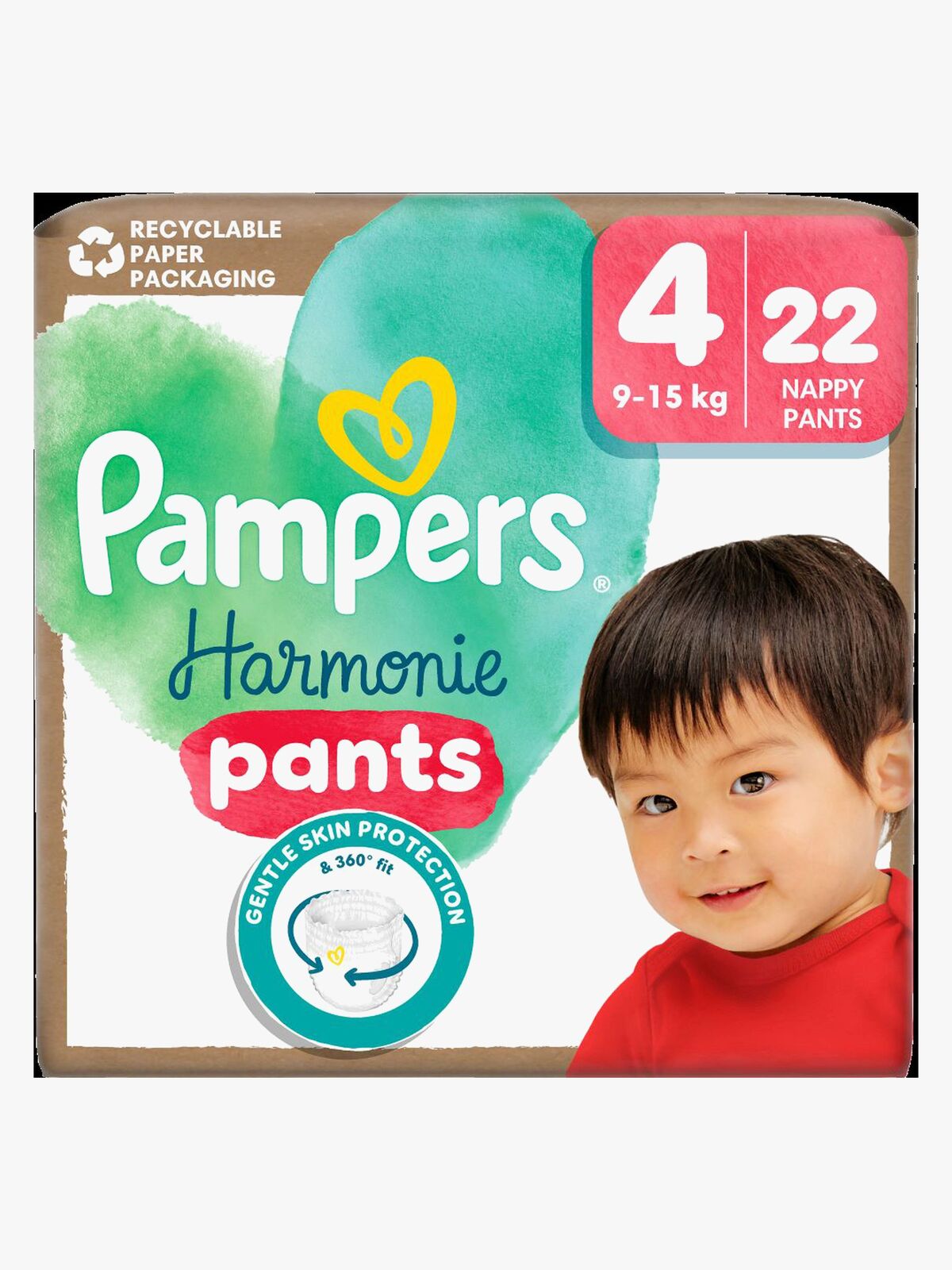 Pampers Harmonie Byxblöjor Stl 4 9-15kg 22-Pack