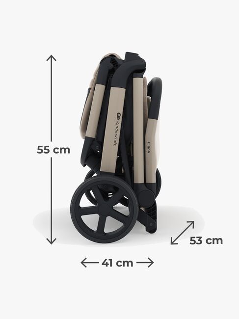 Kinderkraft NUBI 3 Sittvagn, Sand Beige