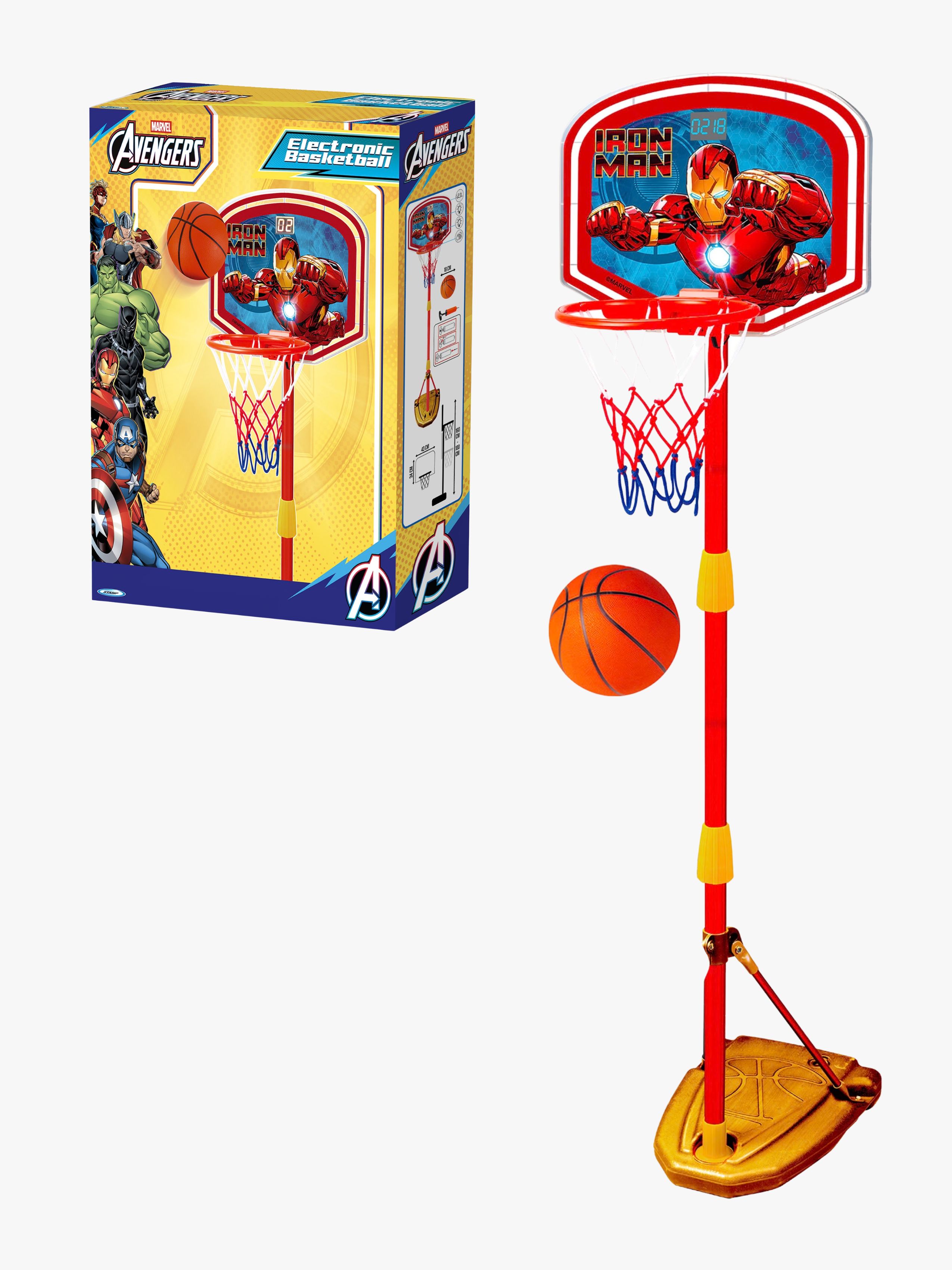 Marvel Iron Man Basketställning med Ljus- och Ljudeffekt 100-160 cm