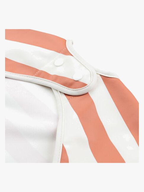 Done By Deer Långärmad Haklapp, Stripes Papaya