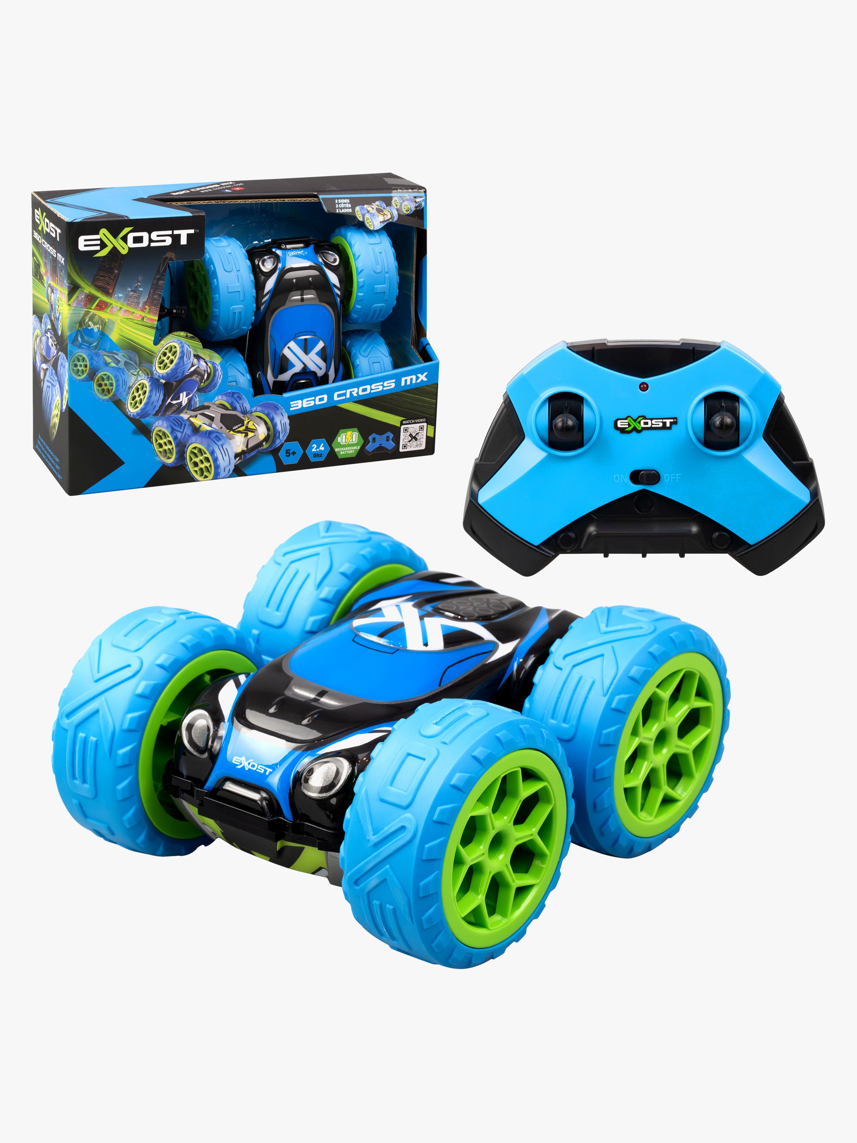 Silverlit Exost Radiostyrd Bil 360 Cross MX, Blå