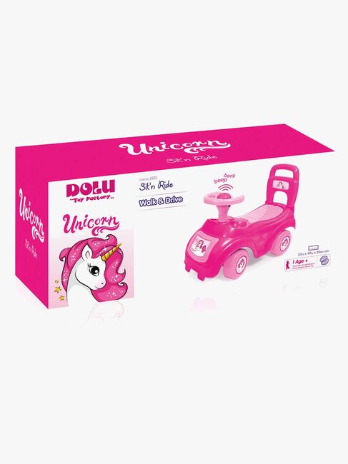 DOLU Gåbil Med Handtag Unicorn