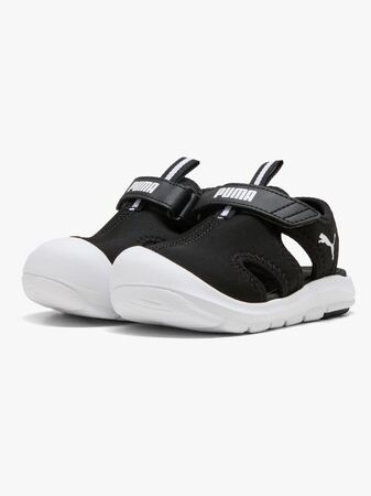 Puma Fun Racer V Infant Sandaler, Black/White