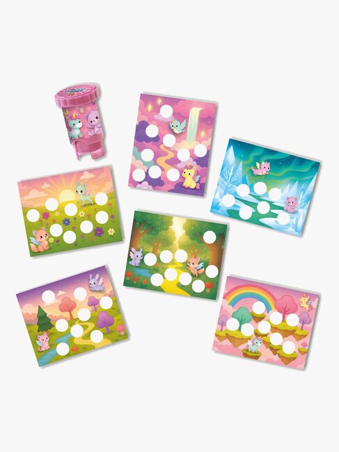 SES Creative Stämpel med Klistermärken Fantasidjur