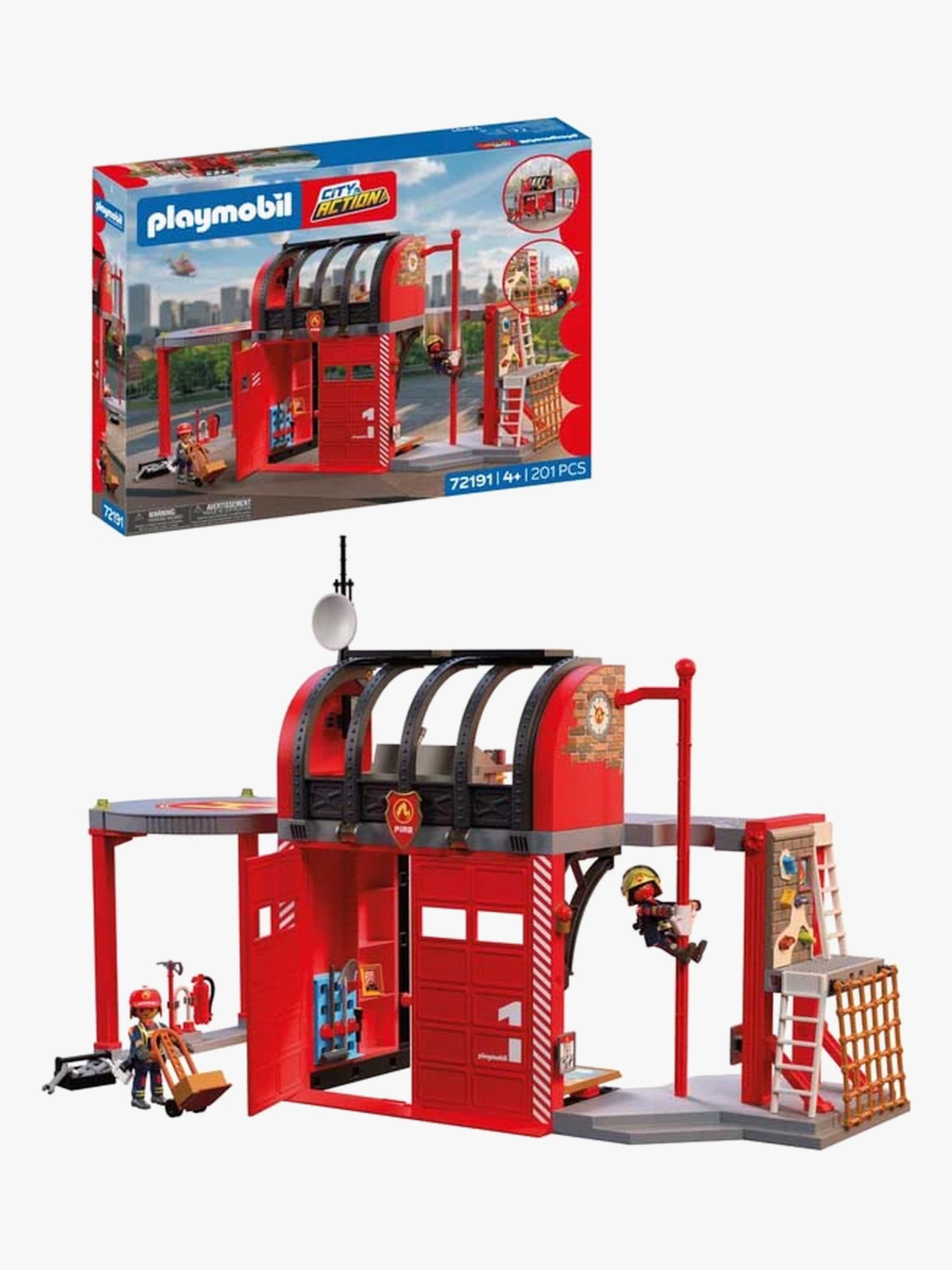 Playmobil City Action Stor Brandstation, Flerfärgad