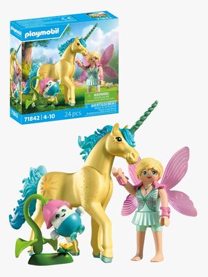 Playmobil Fantasia & Taika 71842 Keräily-yksisarvinen: Auringonkukka & Keiju