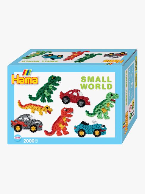 Hama Midi Pärlor Presentlåda Small World Dino Cars 2000 st