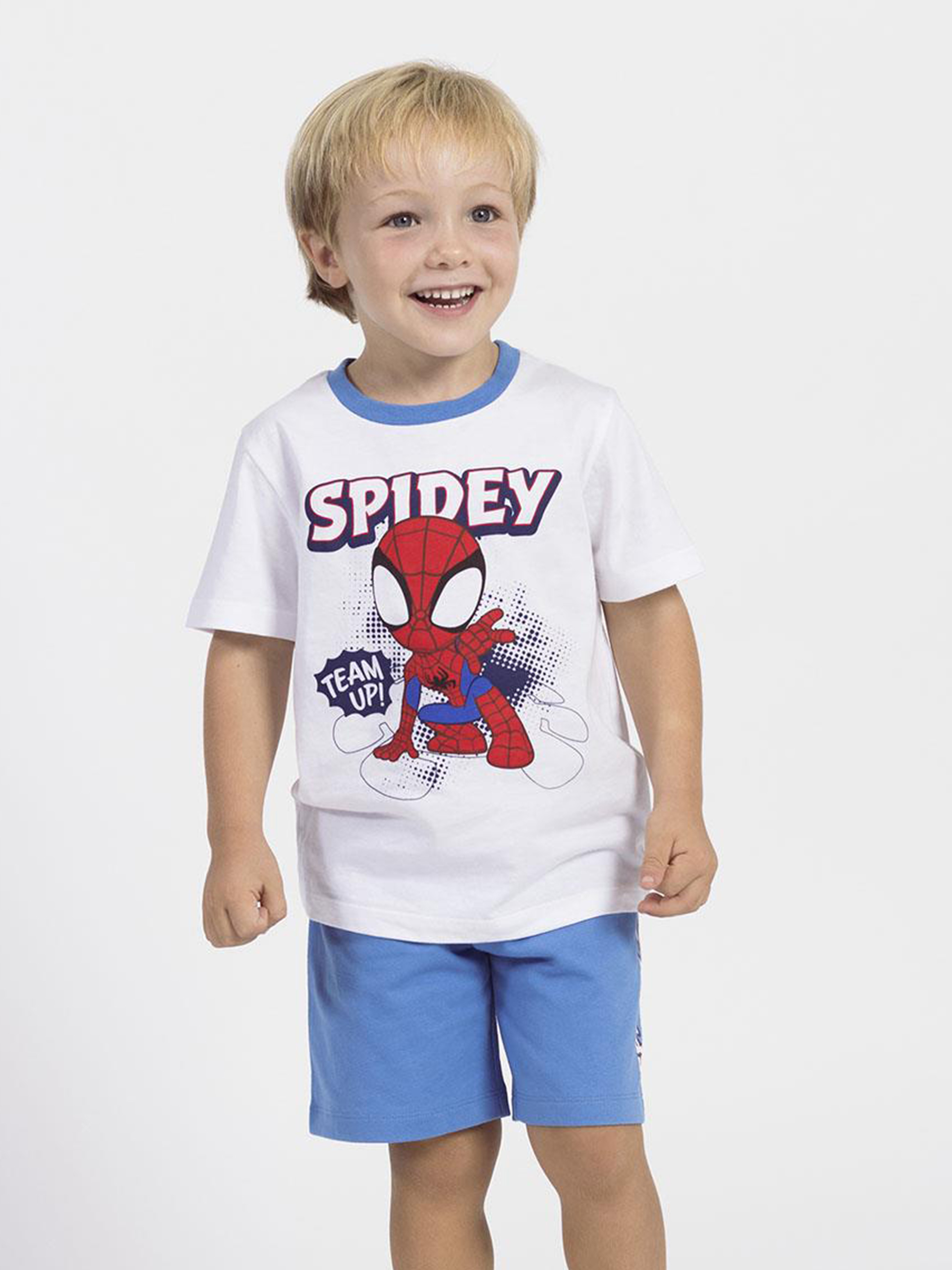 Spidey And His Amazing Friends T-shirt & Shorts Set, Vit, 92-98