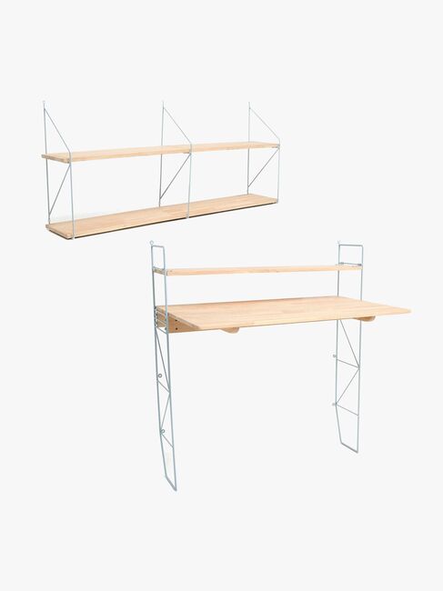 Alice & Fox shelf & desk CLEO, Blue/Natural