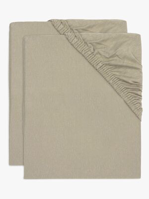 Jollein Dra-på-lakan 60x120 2-Pack, Olivgrön