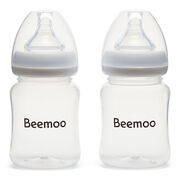 Beemoo CARE Bröstmjölksflaska 180 ml 2-pack inkl. Dinapp