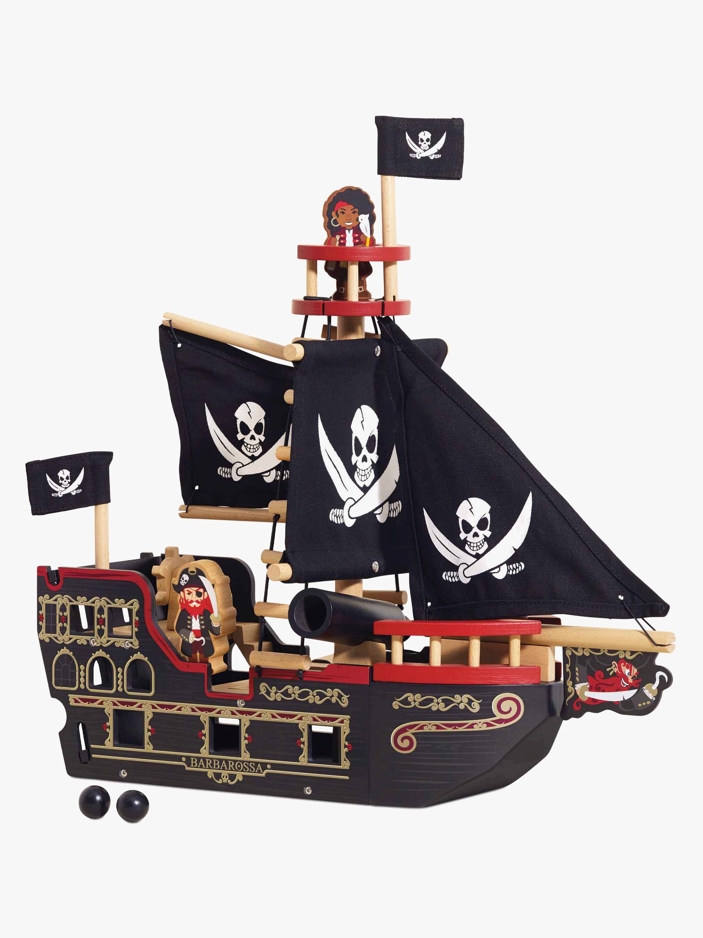 Le Toy Van Barbarossa Piratskepp & Karaktärer