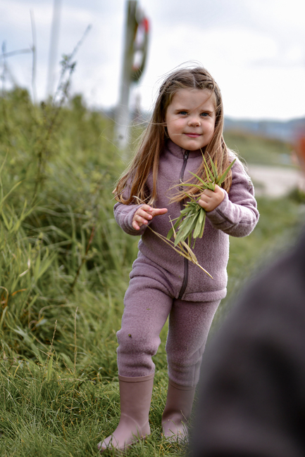 Mikk-Line Ullfleecejacka Baby, Twilight Mauve