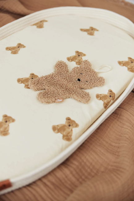 Jollein Dra-på-lakan 40x80, Teddy Bear