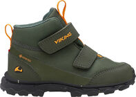 Viking Ask Mid F GTX Sneaker, Hunting Green/Orange