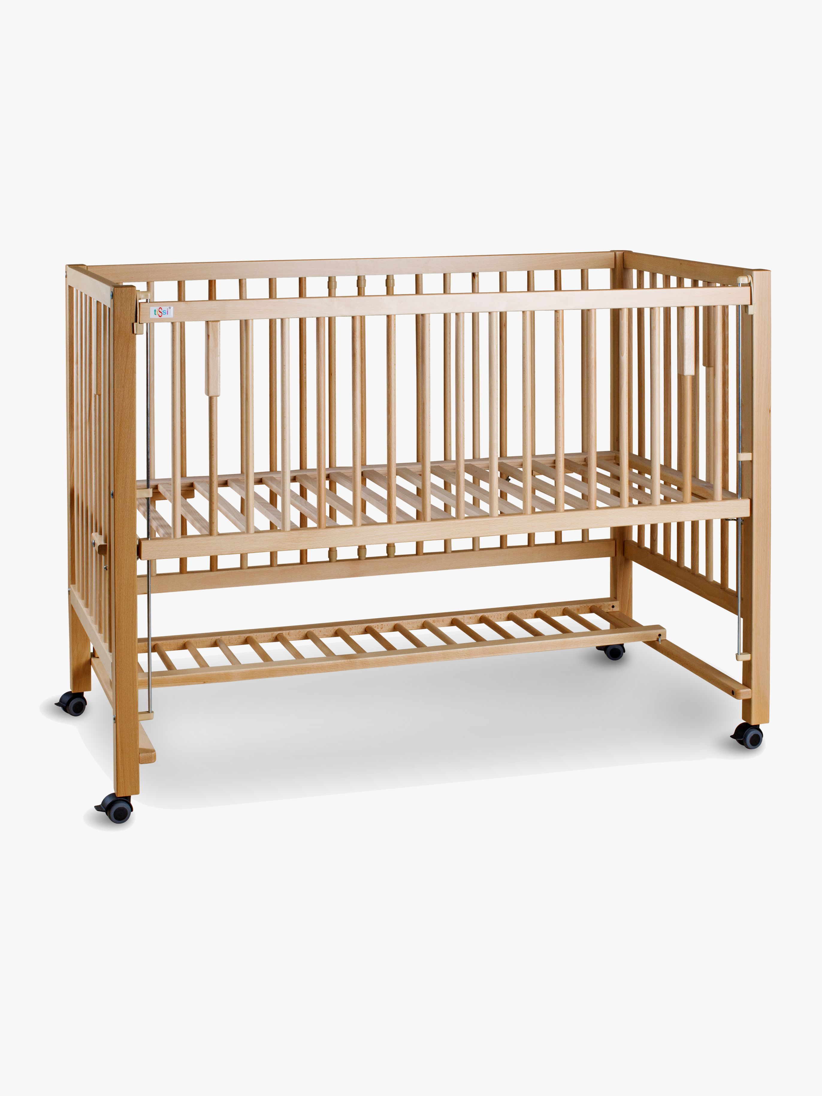 tiSsi HAJO XXL Bedside Crib 120x60 – höjdjusterbar sängkorg till 6 år