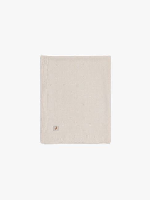 Jollein Stickad Filt Cozy, Ivory