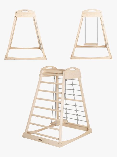 Roba Montessori Inomhus Lektorn med Gunga, Natural/Grey