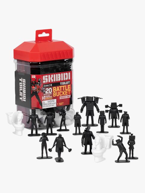 Skibidi Toilet Battle Bucket Figurset Series 1, 20 st