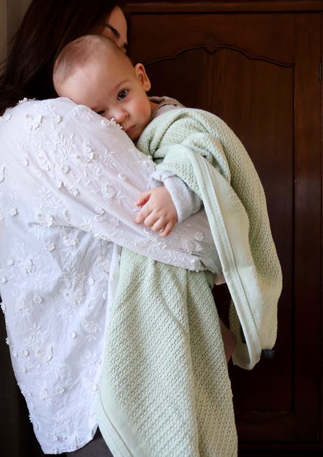 Vinter & Bloom Soft Grid EKO Gallerfilt, Tender Green